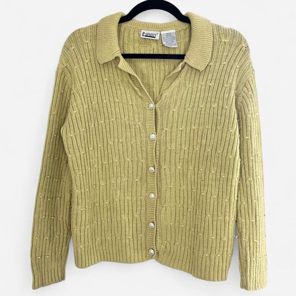 Capacity Women's Yellow Cardigan